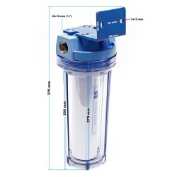 Naturewater NW BR10F vedenpuhdistusjärjestelmä 5 m sedimenttisuodatin 26 16 mm PP patruuna
