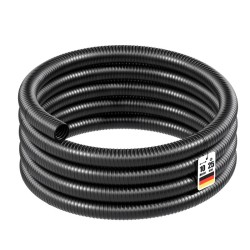 Joustava PVC-spiraaliletku 10 m, 25 mm, musta, puutarhaan ja lampiin
