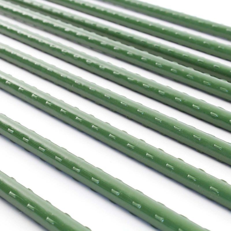 Toboli tukikepit 20 kpl, 120 cm, 11 mm, vihreä, teräs ja muovipinnoite, tomaateille ja kiipeileville kasveille