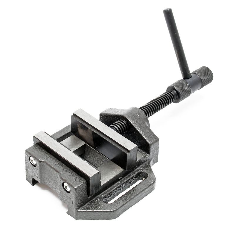 Koneenruuvipenkki 125 mm pylväsporakoneelle, valurauta