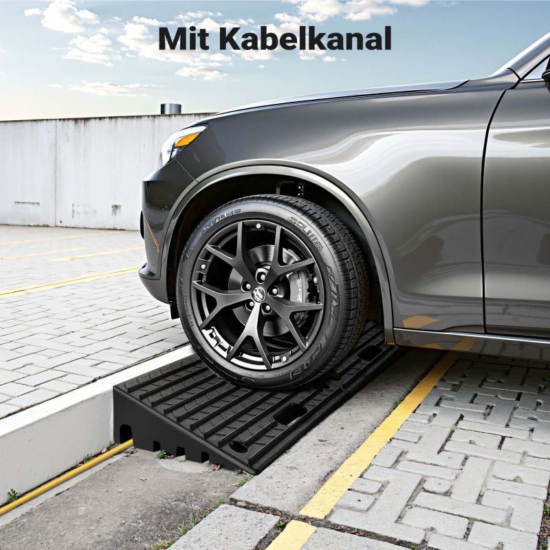 Kumiramppi 50 t, 500 x 315 x 107 mm, modulaarinen, musta