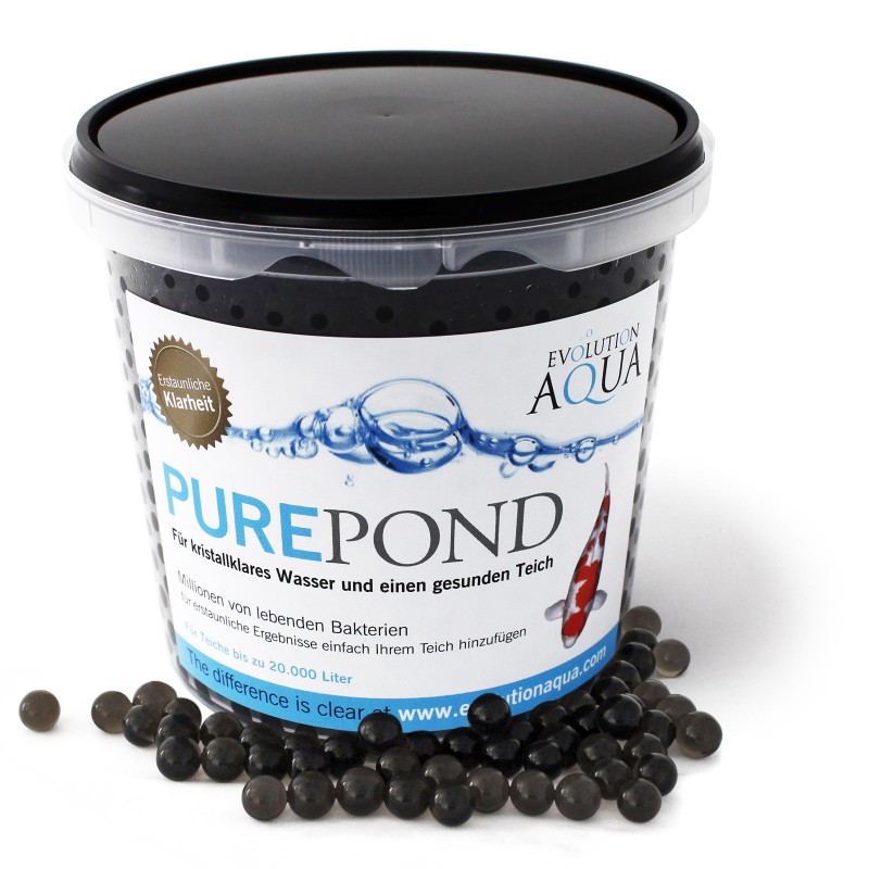 Evolution Aqua Pure Pond suodattimen käynnistysaine 1000 ml, geelpallot lampiin jopa 20 000 l