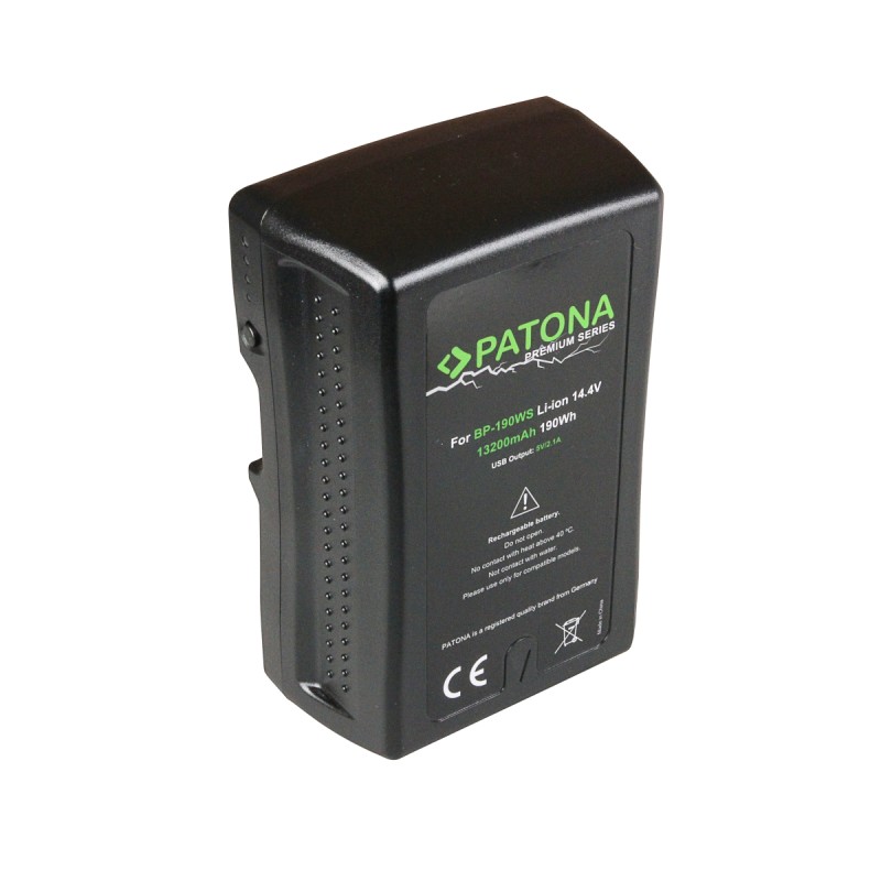 Patona V-Mount-akku 190 Wh / 14,4 V / 13200 mAh