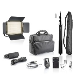 Walimex pro LED Niova 900 Plus Bi Color 54W LED-paneeli, jalusta WT-806 256cm ja NP-F-akut