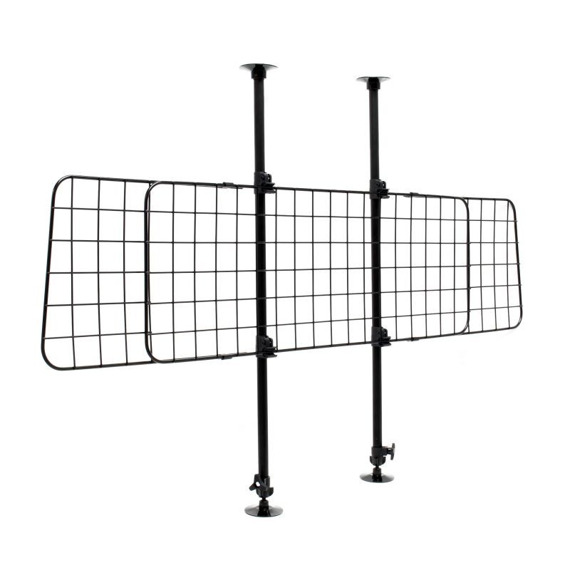 Koiraportti autoon Modell B, 72-136 cm x 118-128,5 cm, musta, portaattomasti säädettävä