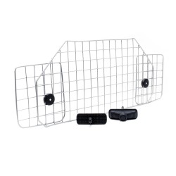 Säädettävä koiraportti autoon Modell E 42 cm x 90 128 cm hopea