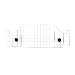 Säädettävä koiraportti autoon Modell E, 42 cm x 90-128 cm, hopea