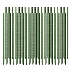 Toboli kasvituet 40 kpl, vihreä, 60 cm, 8 mm, teräs ja muovi, tomaateille ja kiipeileville kasveille