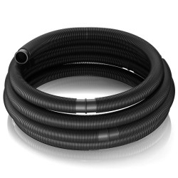 Uima allasletku 15 m 32 mm musta UV kestävä liitosholkeilla
