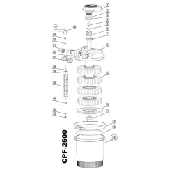 SunSun CPF-2500 painesuodattimen suodatinastia, varaosa