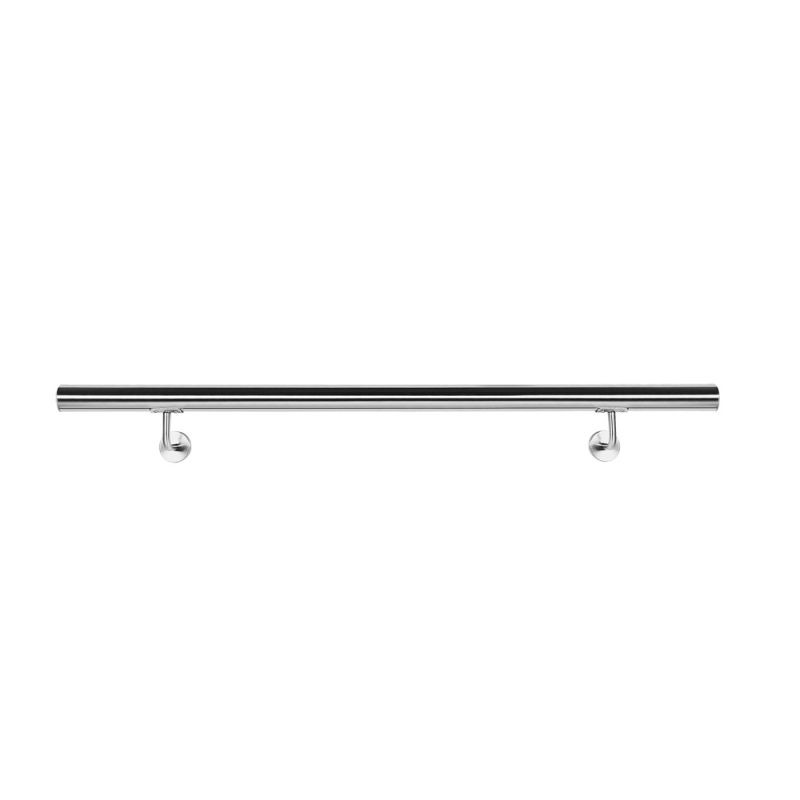 Käsijohde portaisiin 80 cm, V2A-ruostumaton teräs, hopea, 42 mm