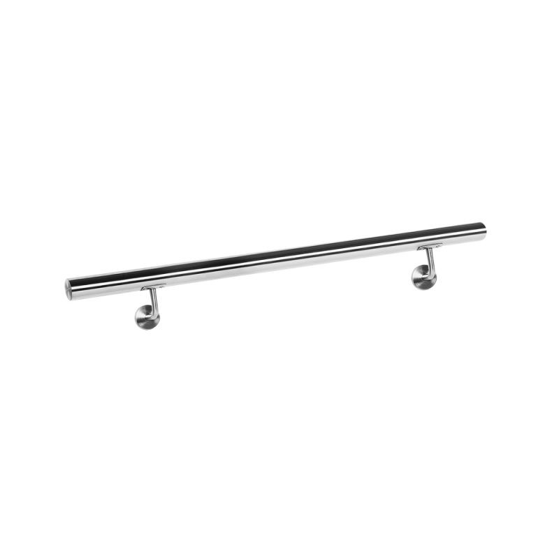 Käsijohde portaisiin 80 cm, V2A-ruostumaton teräs, hopea, 42 mm
