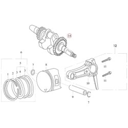 Kampiakseli 20 mm Lifan 6 5 hv bensiinimoottorille 4 tahti OHV