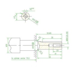 Kampiakseli 20 mm Lifan 6,5 hv bensiinimoottorille, 4-tahti OHV