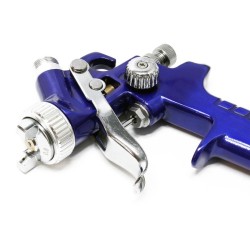 HVLP-ruiskumaalauspistooli H2000P, 0,5 mm ja 0,8 mm suuttimet, 125 ml säiliö, 280 mm suihkuleveys