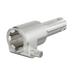 Voimanottoakselin adapteriholkki 140 mm 6 hampainen Z6 AISI 1045 teräs