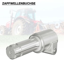 Voimanottoakselin adapteriholkki 140 mm, 6-hampainen Z6, AISI 1045 teräs