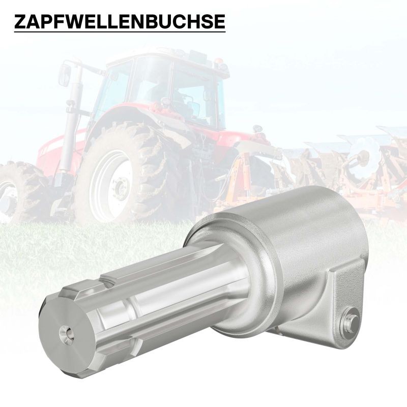 Voimanottoakselin adapteriholkki 140 mm, 6-hampainen Z6, AISI 1045 teräs