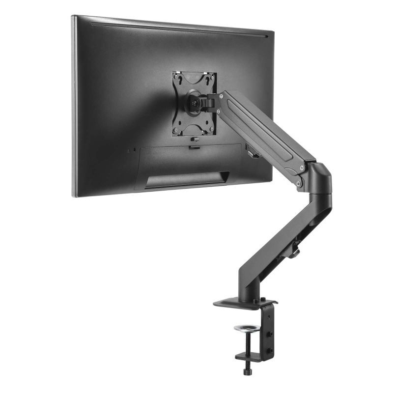 Näyttimenvarsi kaasujousella, VESA 75x75 / 100x100 mm, musta, 2-6,5 kg