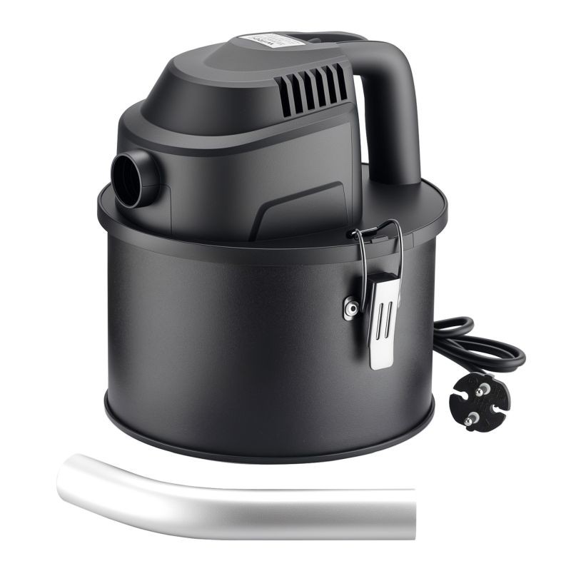 Tuhkaimuri 600 W, 4 l, HEPA-suodatin, takalle ja pelletiuunille, musta