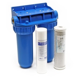 Naturewater NW BR10B2 2 vaiheinen vesisuodatin 5 m 32 89 mm PP sedimentti ja aktiivihiilisuodatin