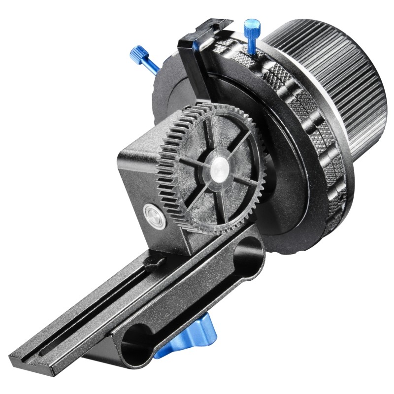 Walimex pro Follow Focus Twin-Stop tarkennusavustin DSLR- ja järjestelmäkameroille, 15 mm, 52–86 mm