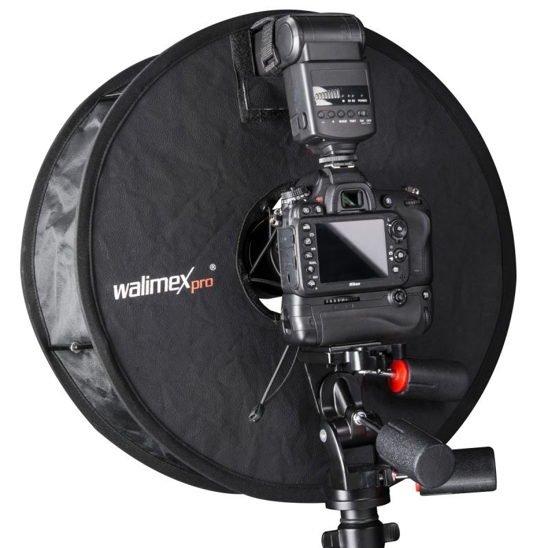 Walimex pro RoundLight-softbox 46 cm kokoontaitettava rengassalamadiffuusori muotokuva- ja makrokuvaukseen
