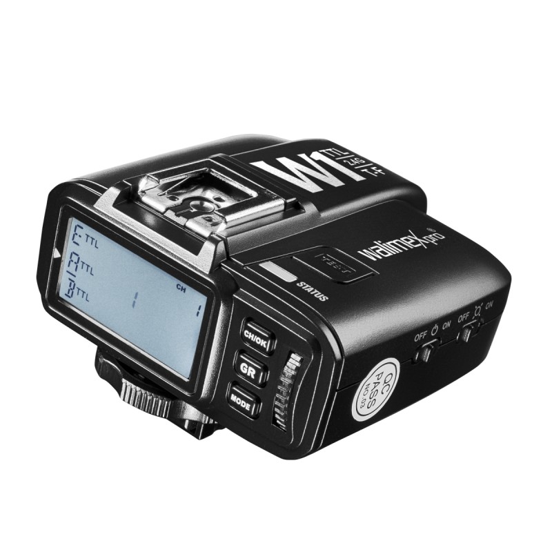 Walimex pro W1 TTL langaton salamanohjain Fujifilm-kameroille, 2,4 GHz, 100 m, HSS, 5 ryhmää, 32 kanavaa