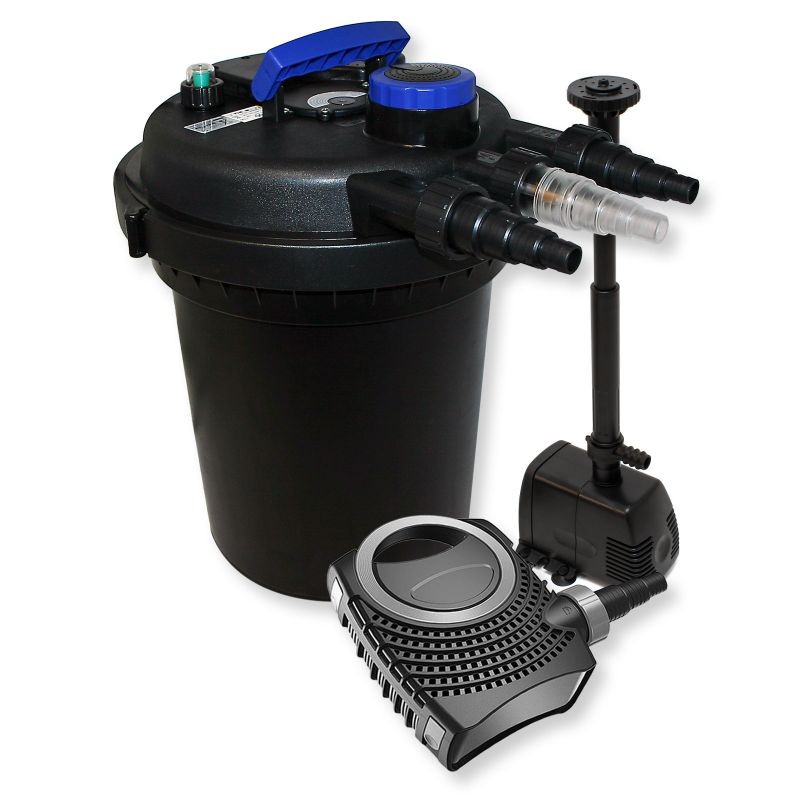 Lampisuodatinsetti: CPF-180 painesuodatin 6000 l UV-C, NEO-8000 SuperECO-pumppu 8000 l/h, HJ-943 ECO-pumppu