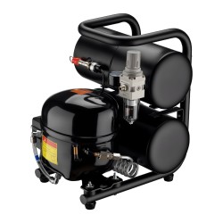 Airbrush kompressori HO 826 43 32 l min 3 8 bar 7 5 l säiliö 2000 ml öljysäiliö