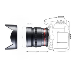 Walimex Pro 16mm f 2 2 VDSLR laajakulmaobjektiivi Nikon F musta
