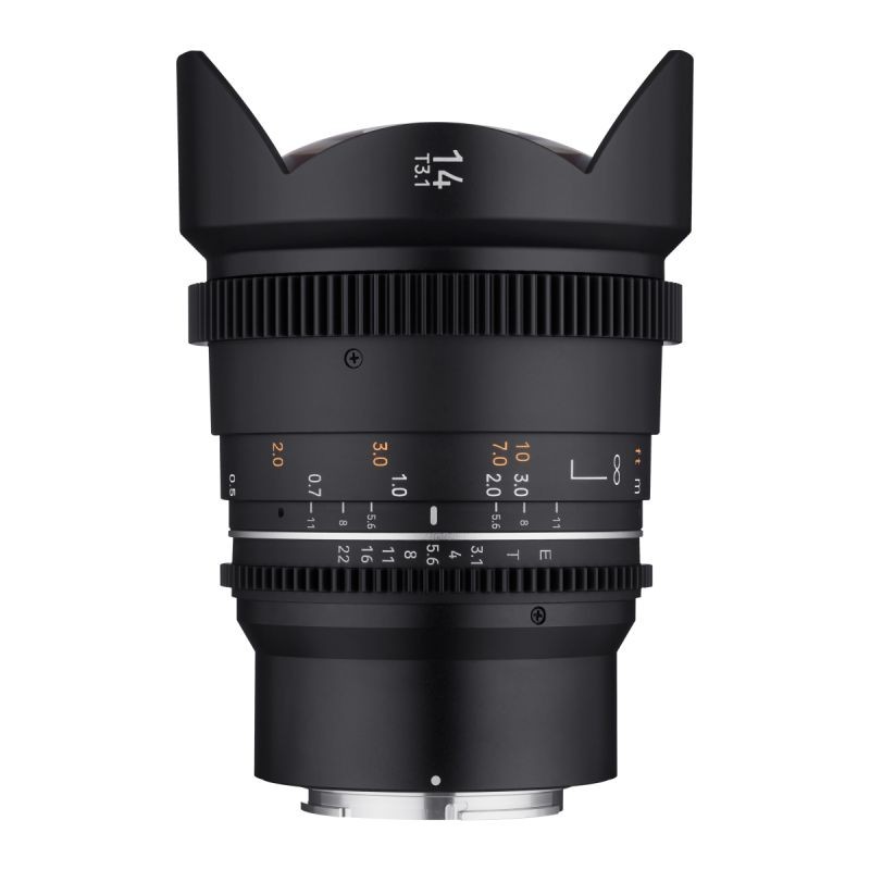 Samyang MF 14mm T3,1 VDSLR MK2 laajakulmainen videobjektiivi Sony E -kennoille