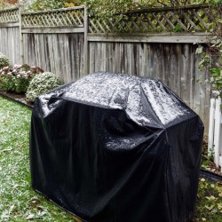 Toboli grillinsuojus 152 x 71 x 112 cm musta PVC vedenkestävä
