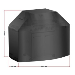 Toboli grillinsuojus 152 x 71 x 112 cm, musta, PVC, vedenkestävä