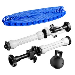 Walimex Taustajärjestelmä ketjulla ja vastapainolla sininen 45 78 mm maksimikuorma 6 kg 320 x 130 x 85 mm