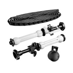 Walimex taustapaperin rullausjärjestelmä, musta, pahviholkit 45-78 mm, max. 6 kg, 320 x 130 x 85 mm