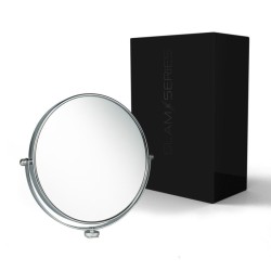 GLAMSERIES GlamLuminater meikkauspeili kaksipuolinen 2x suurennos hopea