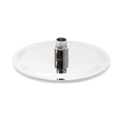 Sadekuuripää 30 cm pyöreä ruostumaton teräs hopea