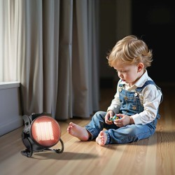 Keraaminen lämmitin 2000 W, termostaatti, 3 tehotasoa, 30 m², musta