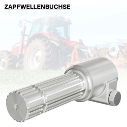 Voimanottoakselin adapteriholkki 160 mm, 21 uraa, AISI 1045 -teräs