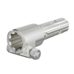Voimanottoakselin adapteriholkki 160 mm 8 32x38x6 6 hammasta AISI 1045 teräs