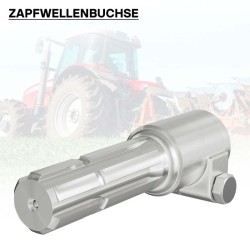 Voimanottoakselin adapteriholkki 160 mm, 8-32x38x6 / 6 hammasta, AISI 1045 teräs