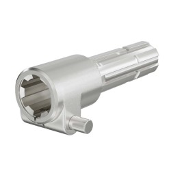 Voimanottoakselin holkki 160 mm 6 hammasta AISI 1045 teräs