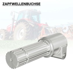 Voimanottoakselin adapteriholkki 160 mm, 6 hammasta - 21 hammasta, AISI 1045 teräs, traktori