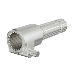 PTO akselin adapteriholkki 160 mm 21 hammasta AISI 1045 teräs