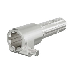 Voimanottoakselin holkki 160 mm 8-32x38x6 (6 hammasta) AISI 1045 teräs