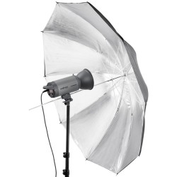Walimex pro kaksikerroksinen heijastinvarjo 150 cm, musta/hopea, kova valo, studio- ja tuotekuvaukseen