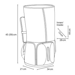 Mantona Kurier Kamerareppu musta 210 x 340 x 450 mm ammattimainen ulkoilureppu nopealla pääsyllä