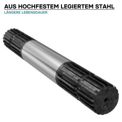 Voimanottoakseli E2 300 mm 20 hampainen AISI 1045 teräs traktorille
