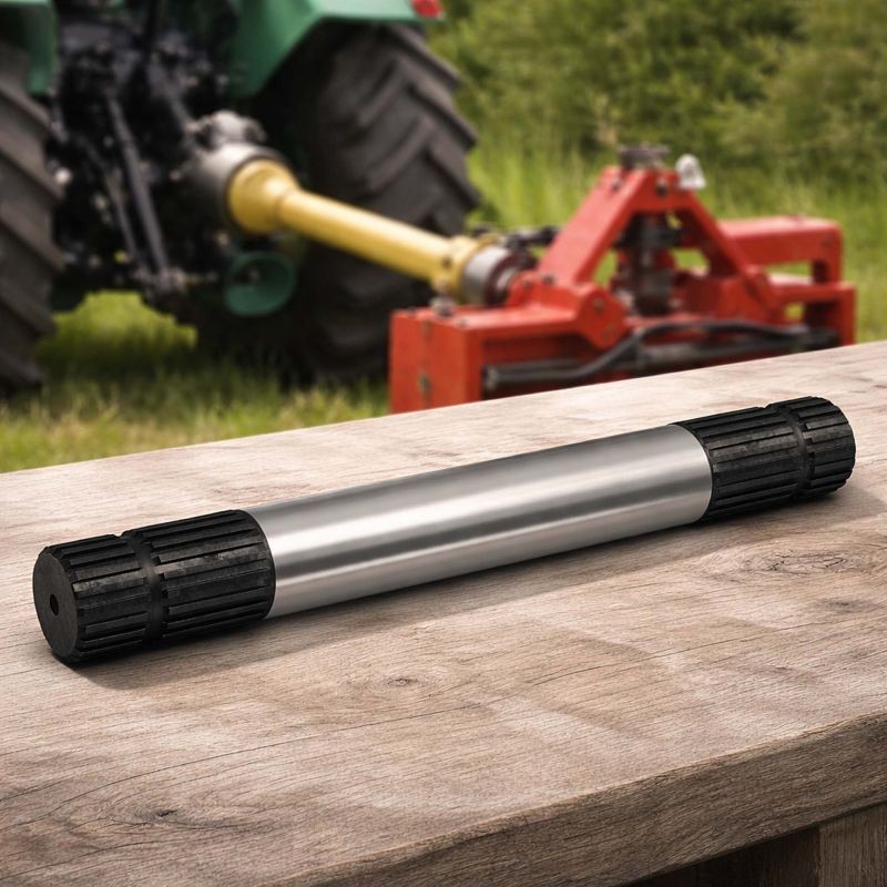 Voimanottoakseli E2 300 mm 20-hampainen AISI 1045 -teräs traktorille